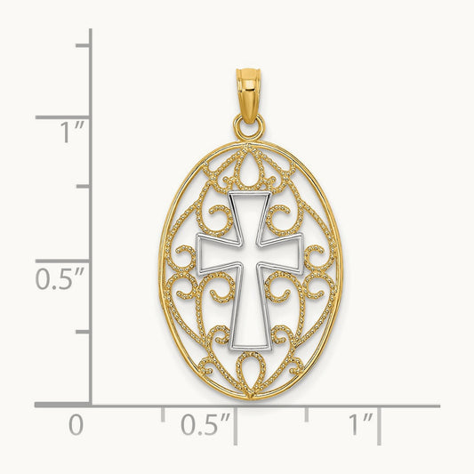 w/ Beaded Filigree Cross Charm — photo set