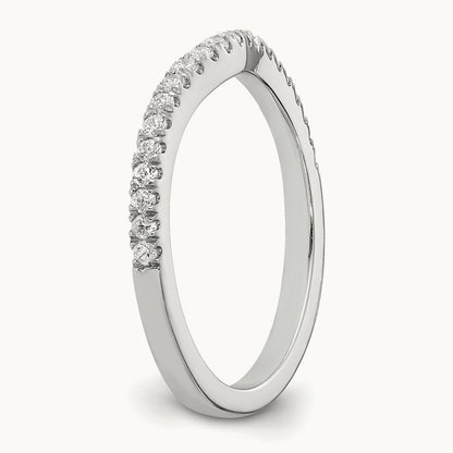Diamond Wedding Band, 14K White Gold