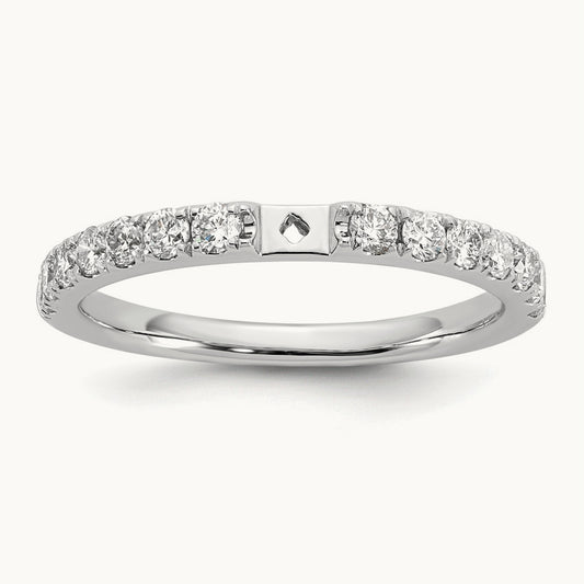 Semi-Mount Peg Set Engagement Ring — 1/2 ct, 7