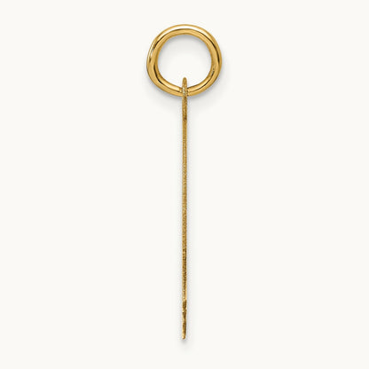 Plain Medium .013 Gauge Facing Right Engravable Boy Head Charm — 23.3mm