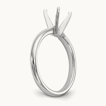 2ct. Medium-Weight 4-Prong Solitaire Mounting, 14K White Gold