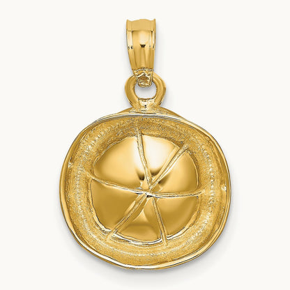 3D Sailor Hat Charm, 14K