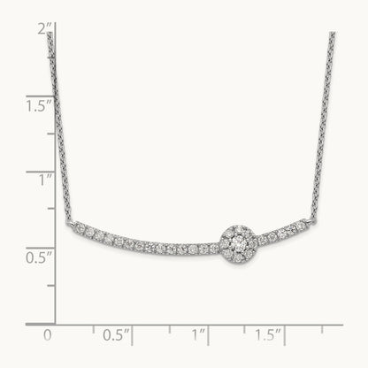 Fashion Bar Necklace, 0.50 ct tw Lab-Grown Diamond
