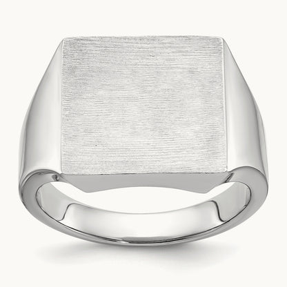 Men's Square Signet Ring — IBGoodman — photo set