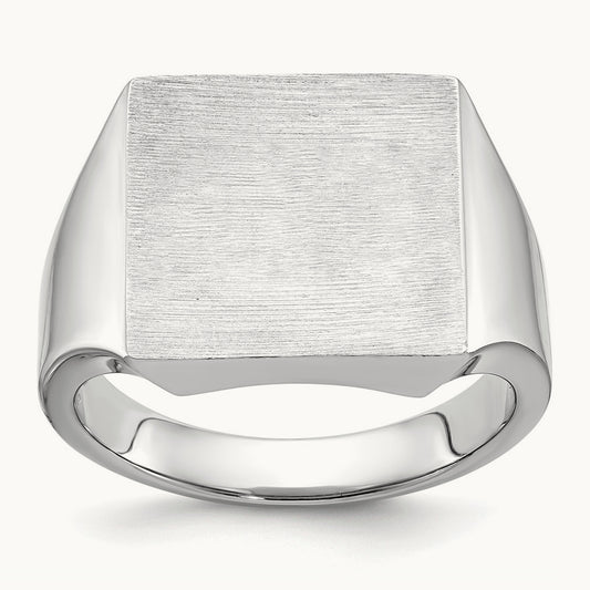 Men's Square Signet Ring — IBGoodman — photo set