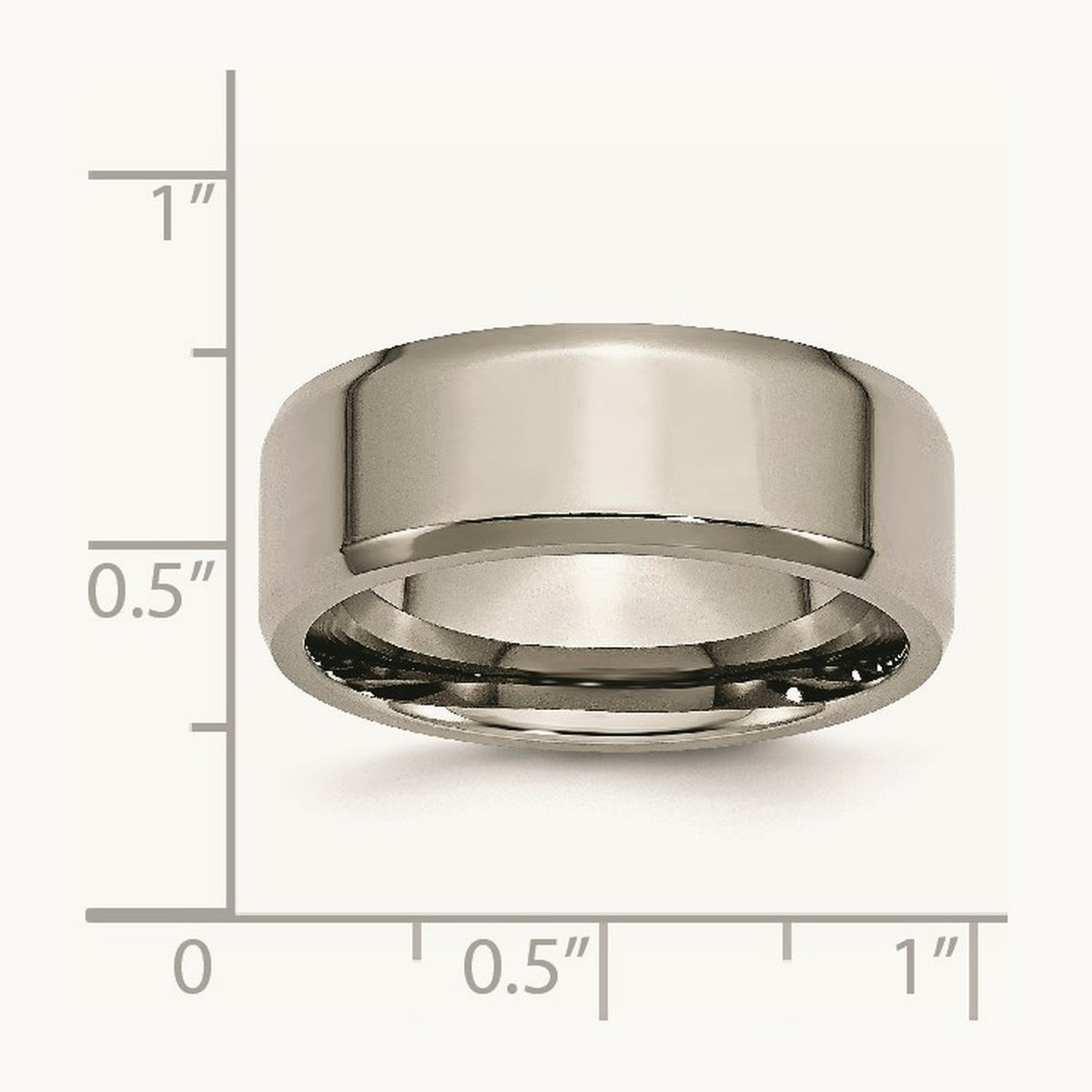 Polished Beveled Edge Band — 8mm, 13.5