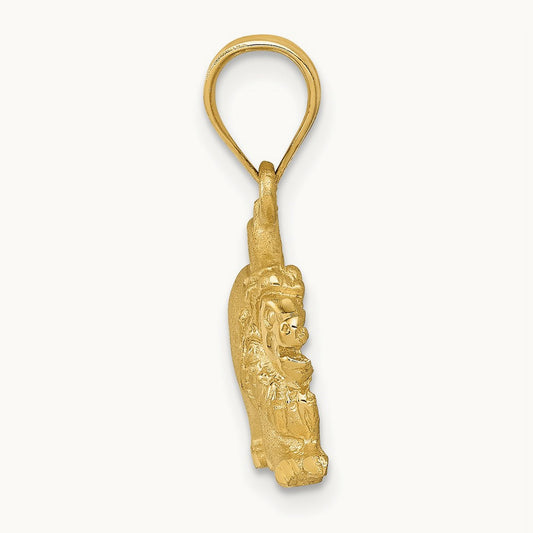 Lion Charm, 14K