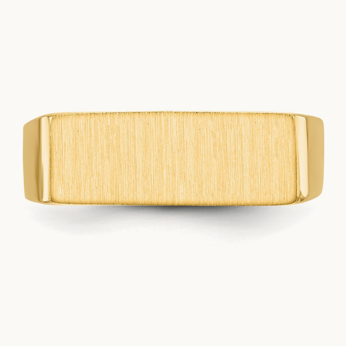 16.0x6. Closed Back Signet Ring, 0mm, 14K