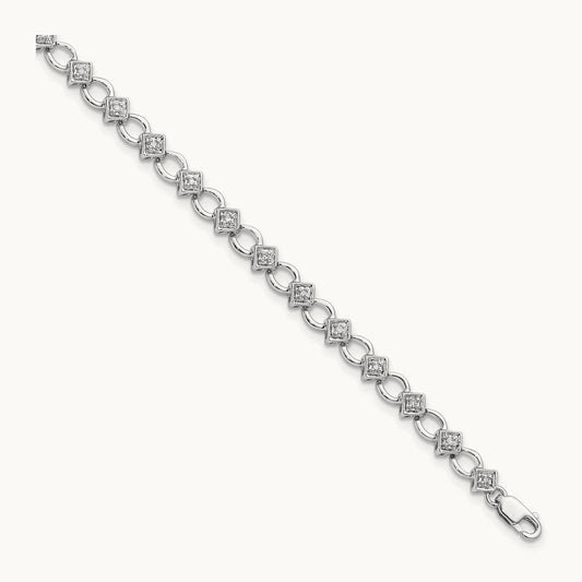 Bracelet, 0.15 ct tw Lab-Grown Diamond