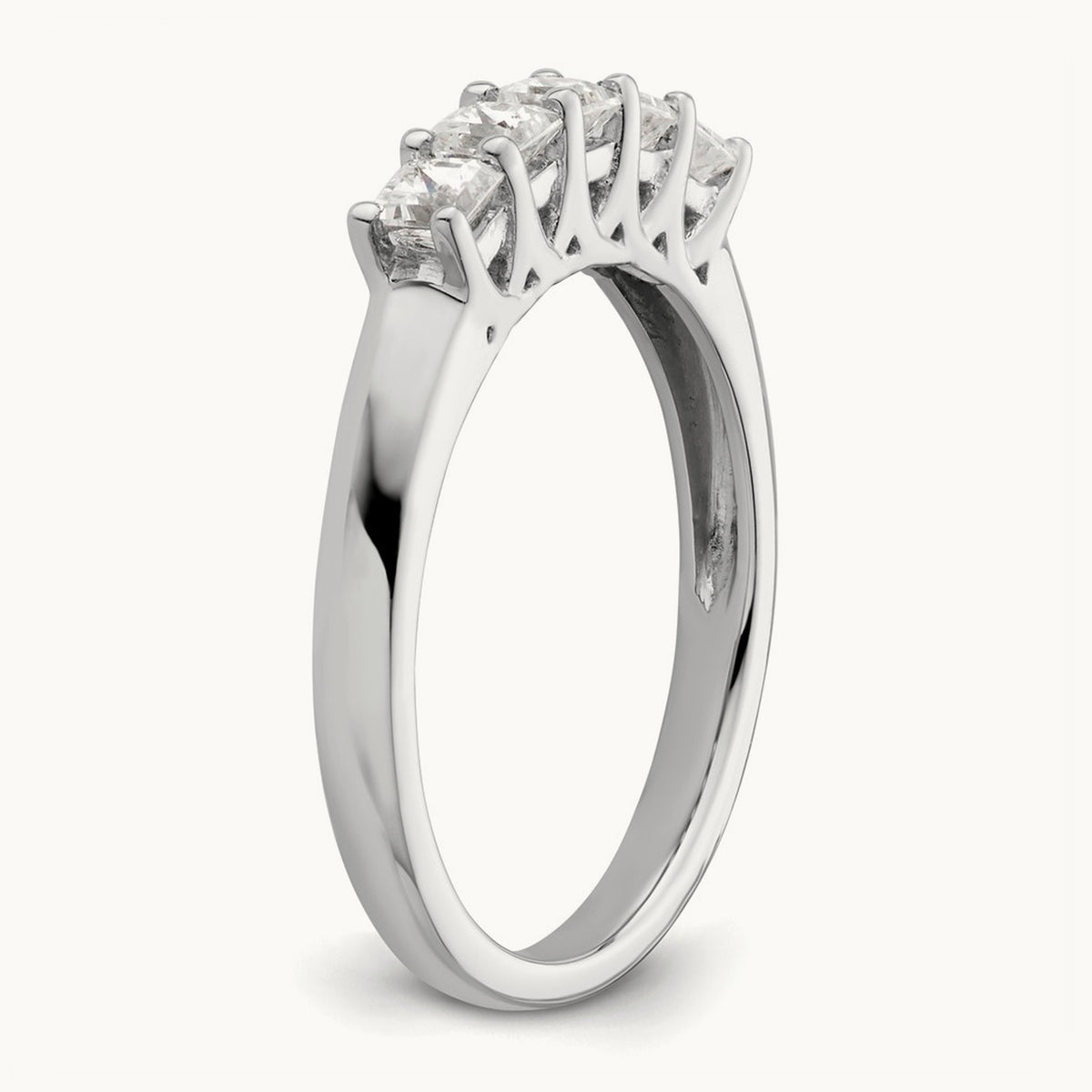 Princess-Cut 5-Stone Band — 2/3 ct, 7