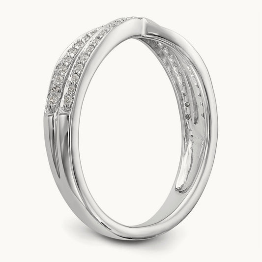 Diamond Wedding Band, 14K White Gold