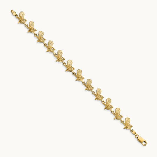 Beach Chair Bracelet, 14K