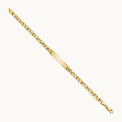 Curb Link ID Bracelet, 14K
