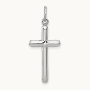 Cross Pendant, 14K White Gold