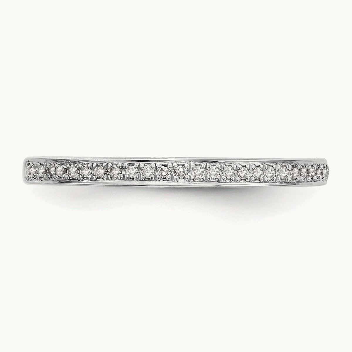Diamond Wedding Band, 14K White Gold