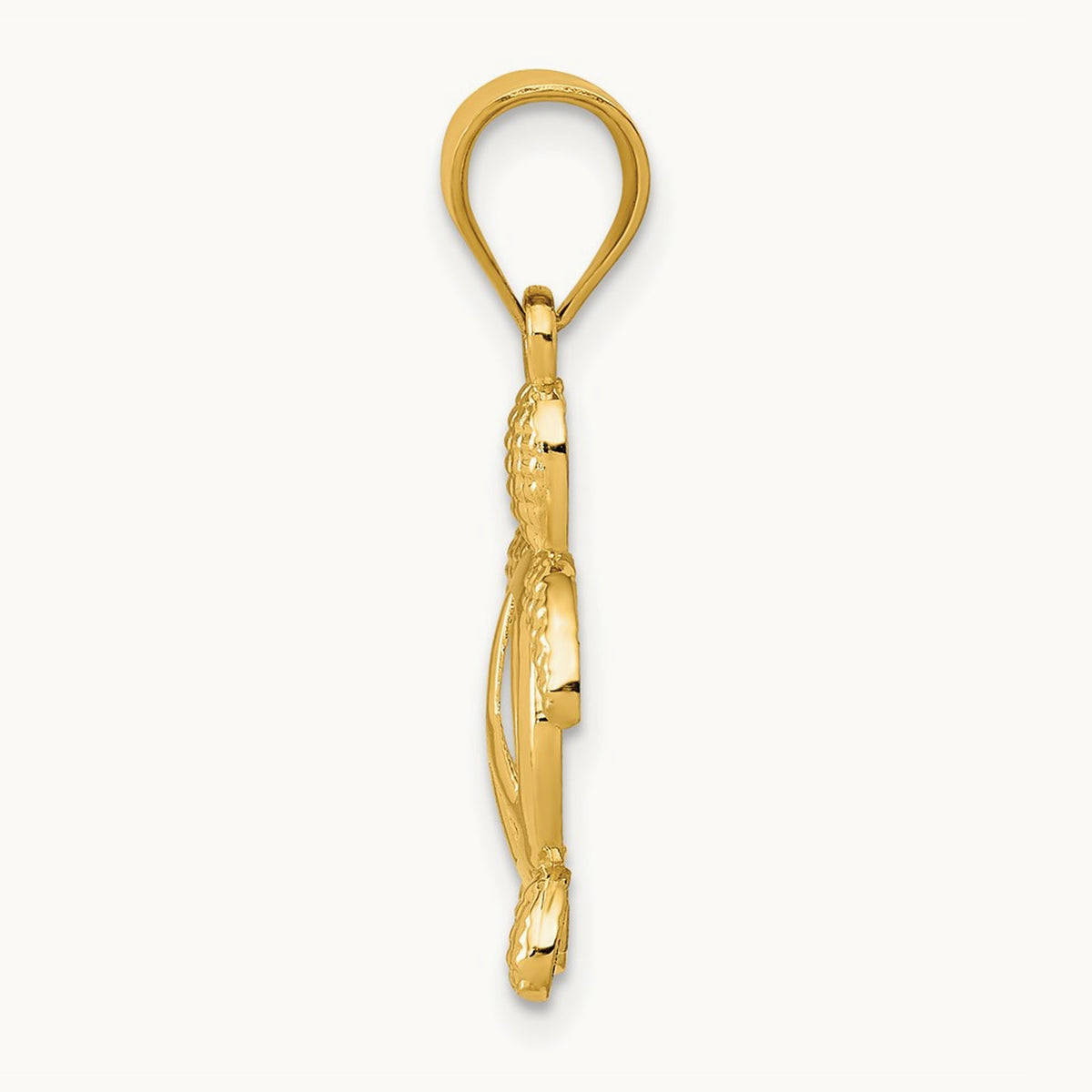Peace Turtle Pendant, 14K