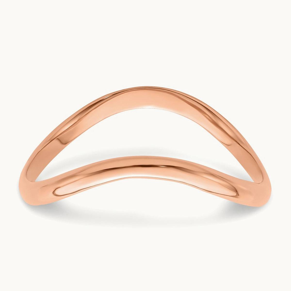 Wave Fashion Thumb Ring — 14K Rose Gold