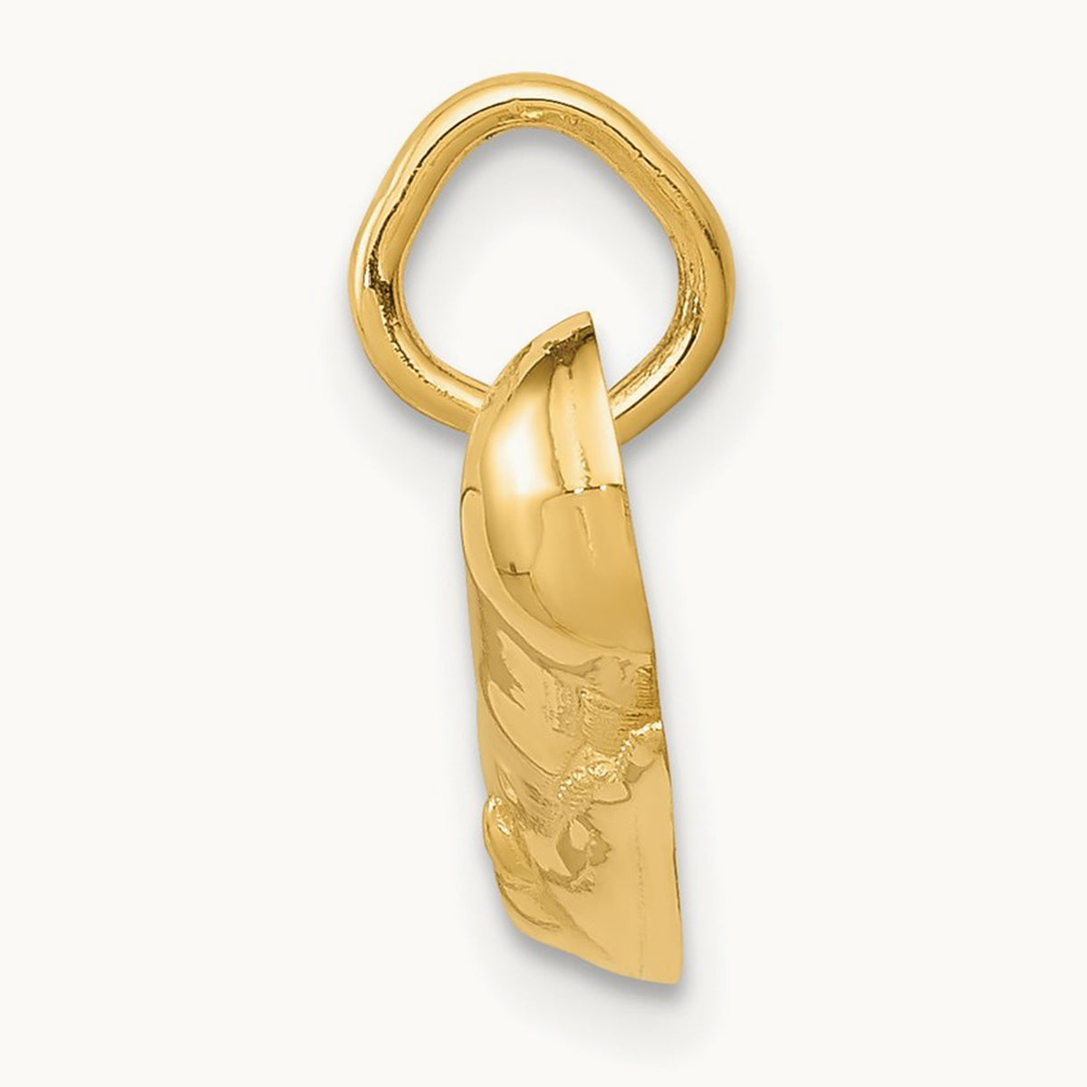 Sperm Whale Charm, 14K