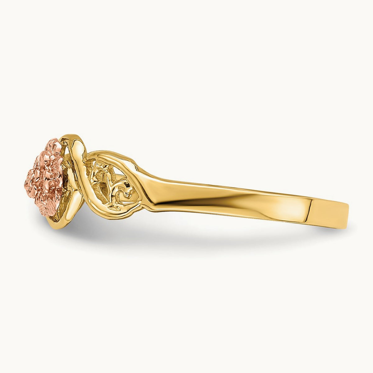Flower Ring, 14K Two-tone