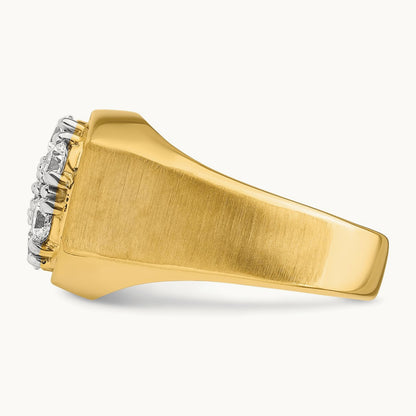 Men's Cluster Ring, 1.50 ct tw Lab-Grown Diamond