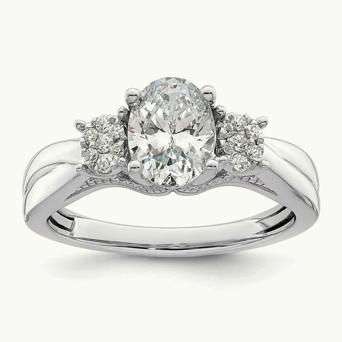 Semi-Mount Engagement Ring, 0.10 ct tw Lab-Grown Diamond
