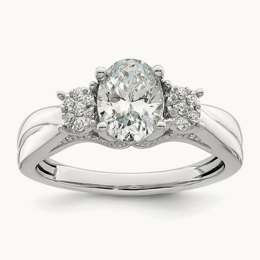 Semi-Mount Engagement Ring, 0.10 ct tw Lab-Grown Diamond