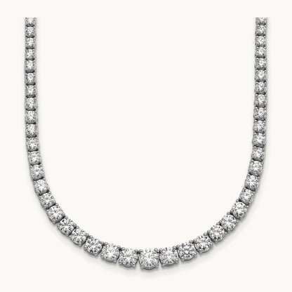Graduated Tennis Necklace, 10.00 ct tw Lab-Grown Diamond