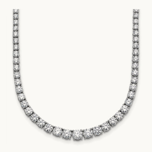 Graduated Tennis Necklace, 10.00 ct tw Lab-Grown Diamond