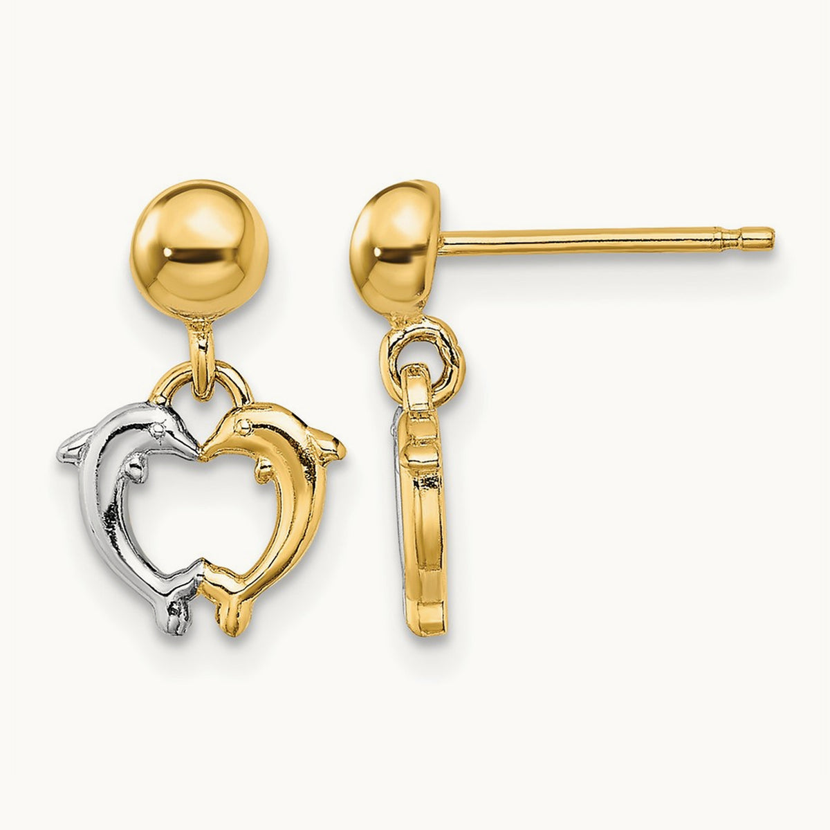 W/ Dolphin Dangle Earrings — photo set