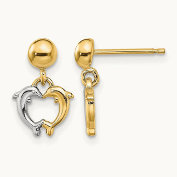 W/ Dolphin Dangle Earrings — photo set