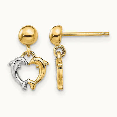 W/ Dolphin Dangle Earrings — photo set