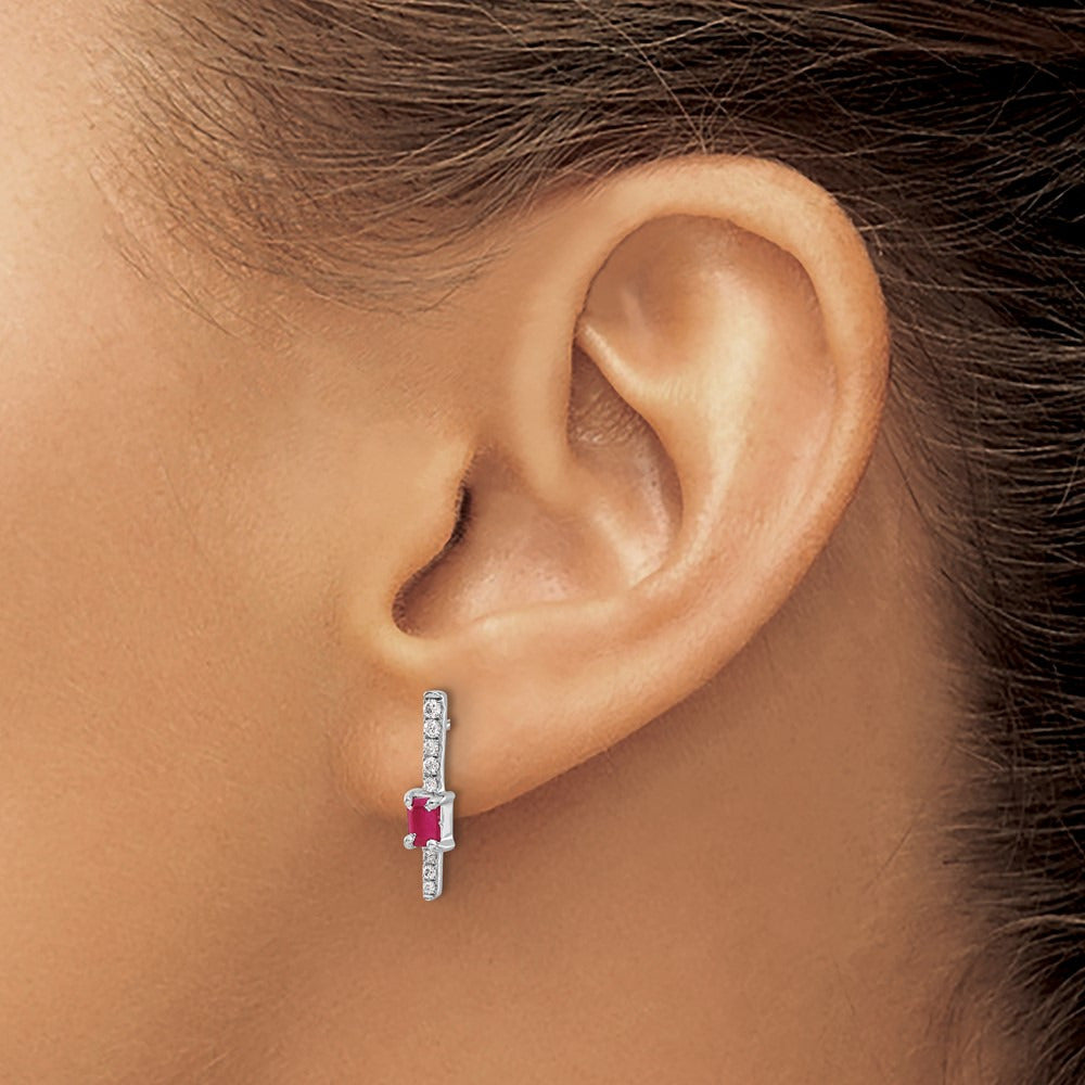 Diamond and Ruby Fancy Earrings — photo set