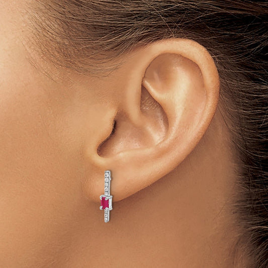 Diamond and Ruby Fancy Earrings — photo set
