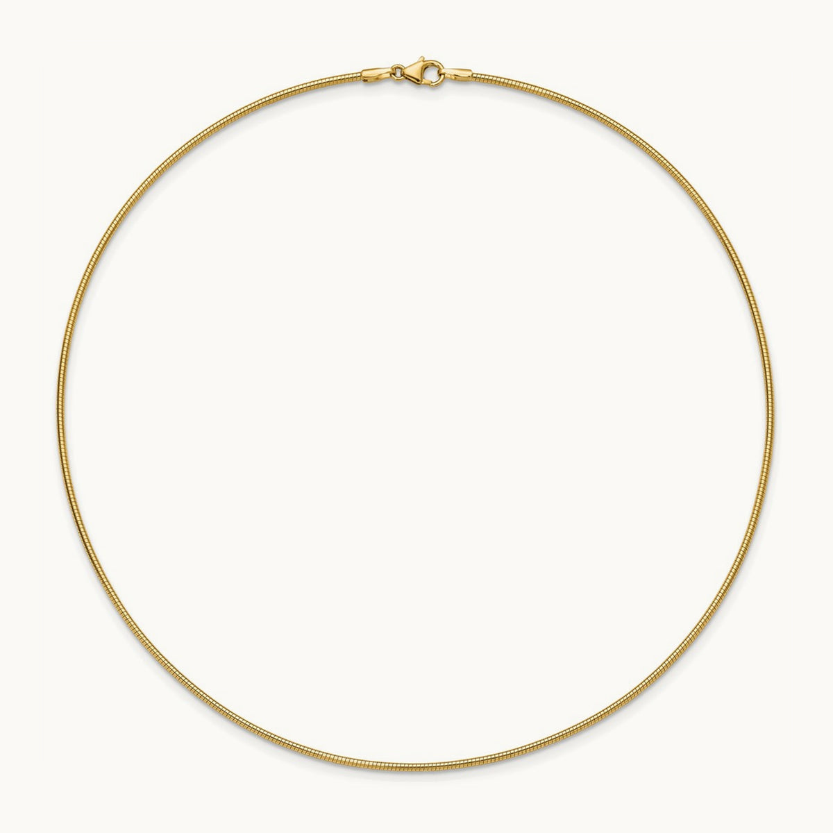 Round Omega — 14K Yellow Gold