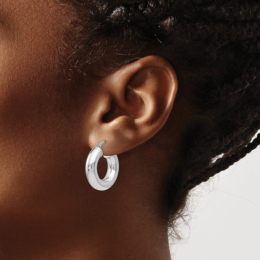 RH- Polished Hoop Earrings — Leslie's — photo set