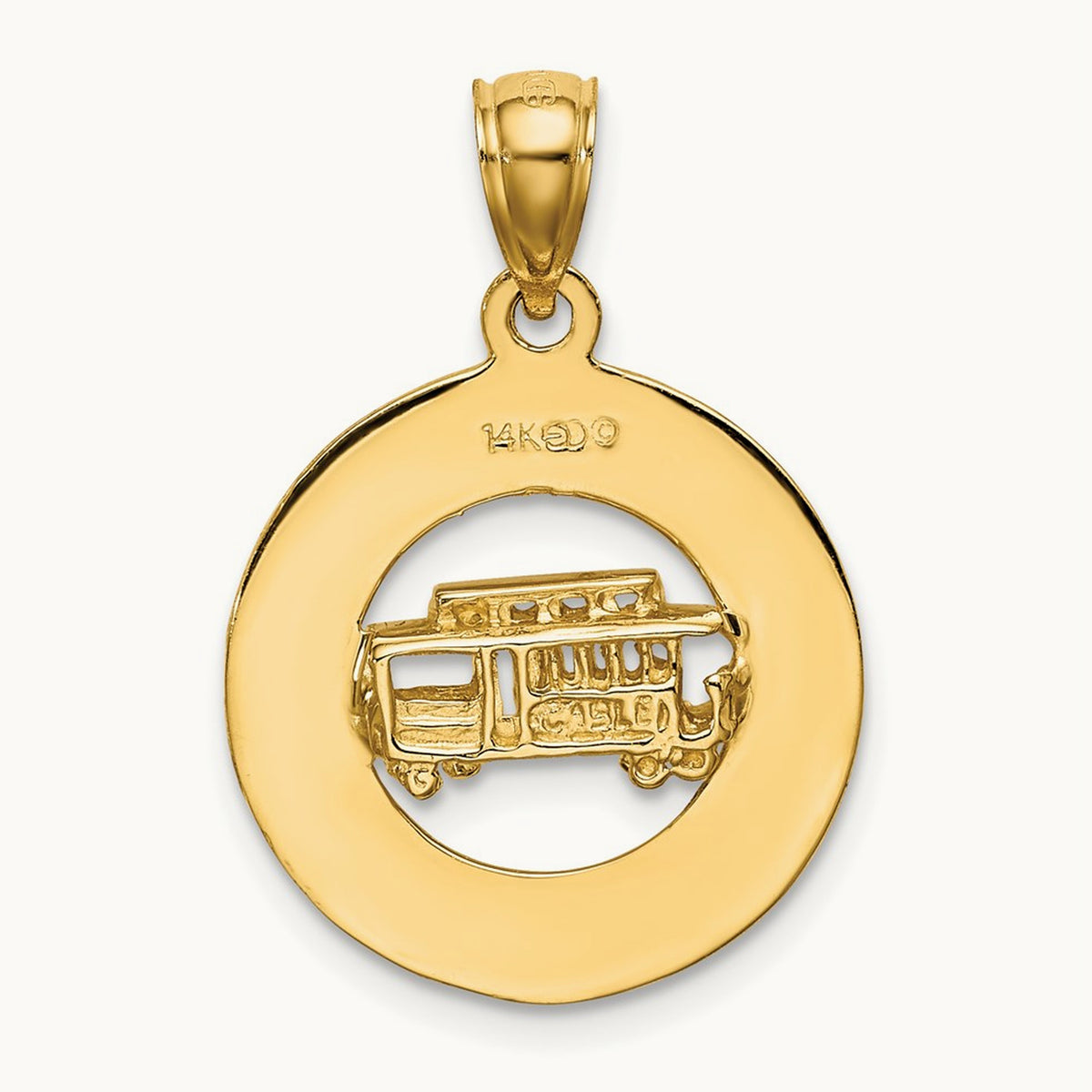 SAN FRANCISCO w/Cable Car Charm, 14K