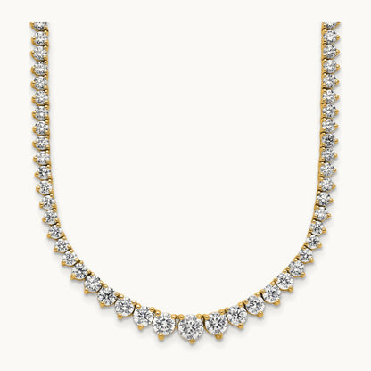 Graduated Tennis Necklace, 11.50 ct tw Lab-Grown Diamond