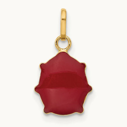 Red Enameled Ladybug Charm — photo set