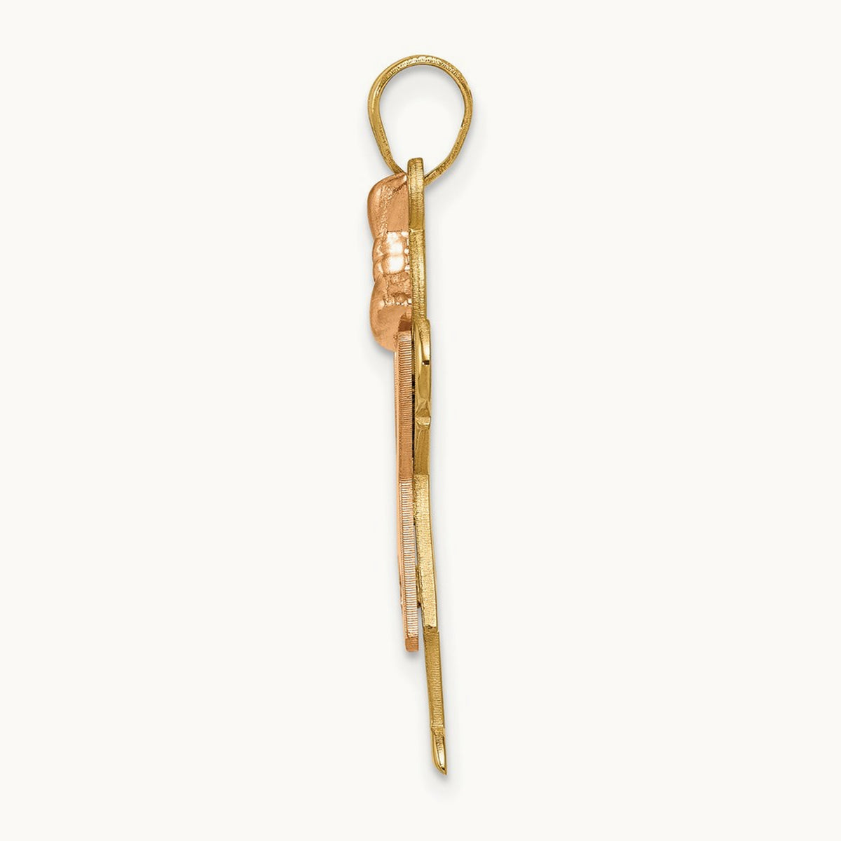 AA Diamond kid pendant, 14K Two-tone