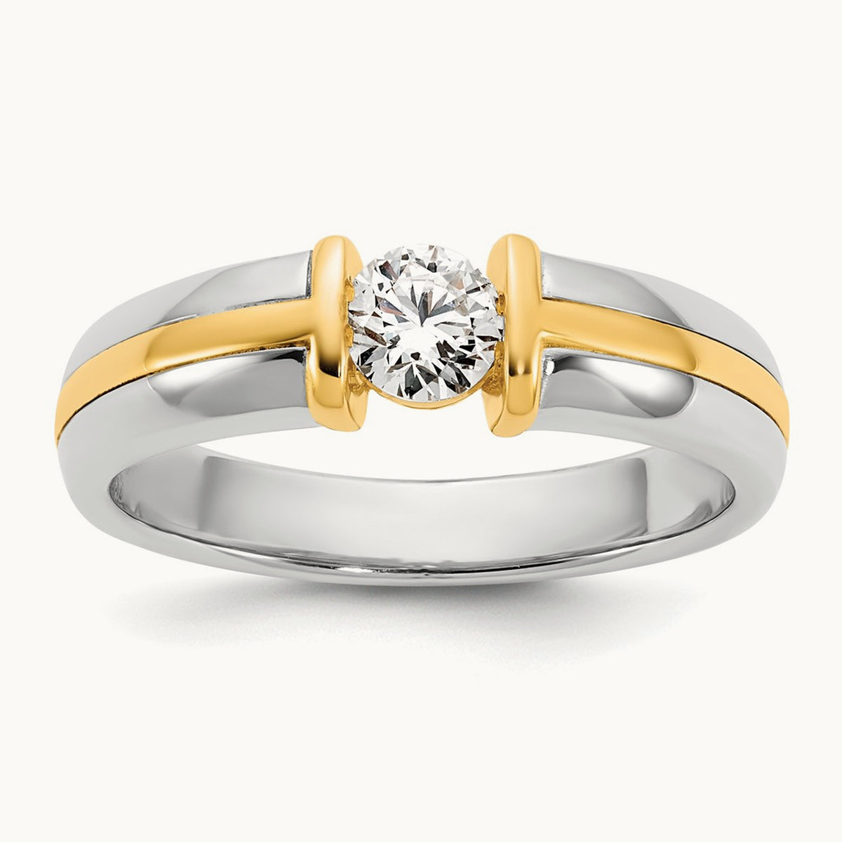 Men's Wedding Band, 0.50 ct tw Lab-Grown Diamond