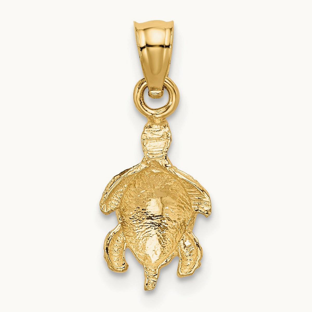 Turtle Pendant, 14K