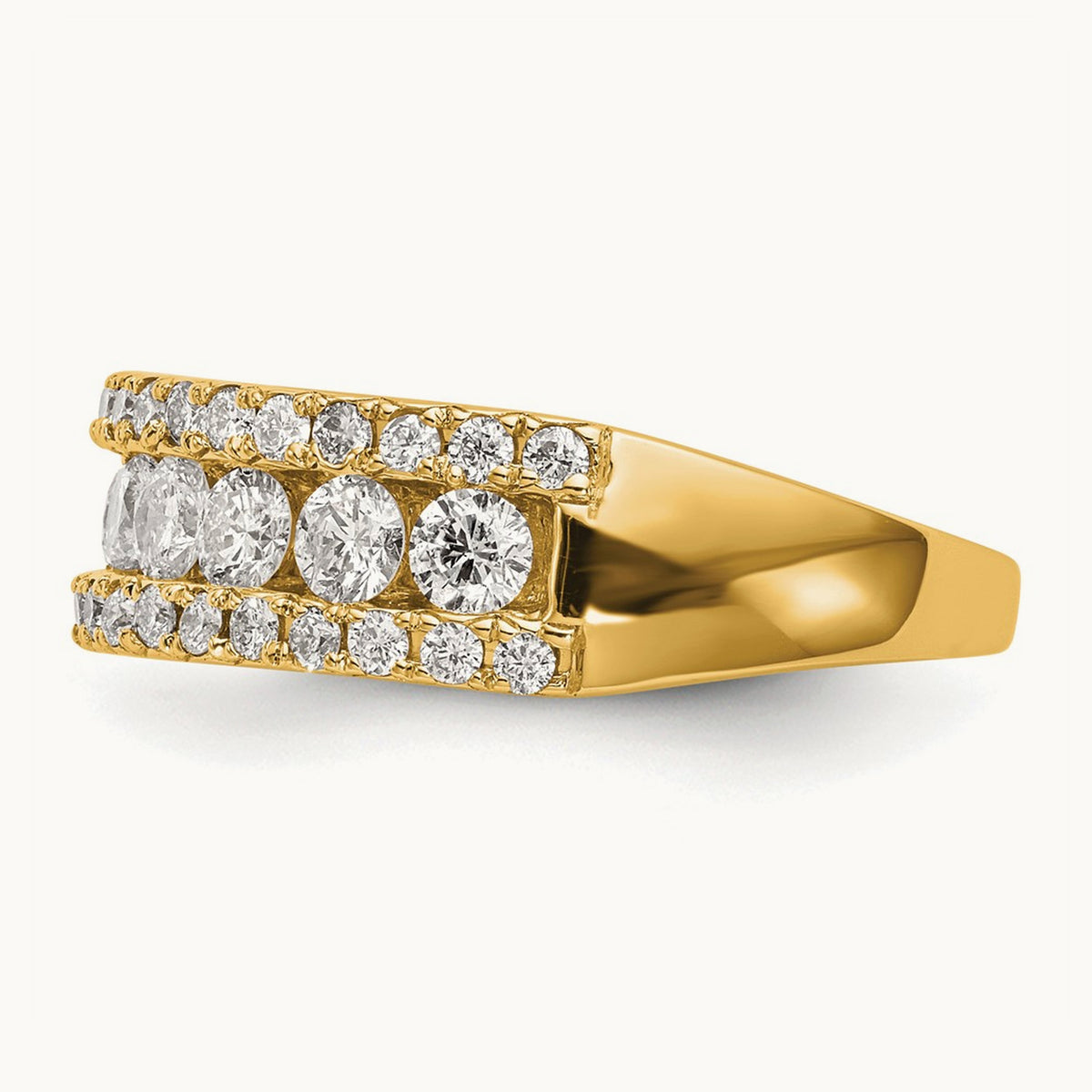 Fashion Band, 1.50 ct tw Lab-Grown Diamond — 14K Yellow Gold