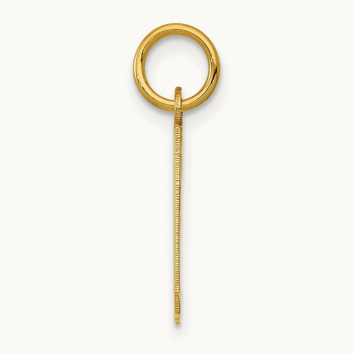 Small Elongated Number 31 Charm, 14K