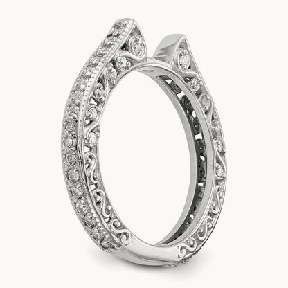 Peg Set Semi-Mount Engagement Ring, 0.50 ct tw