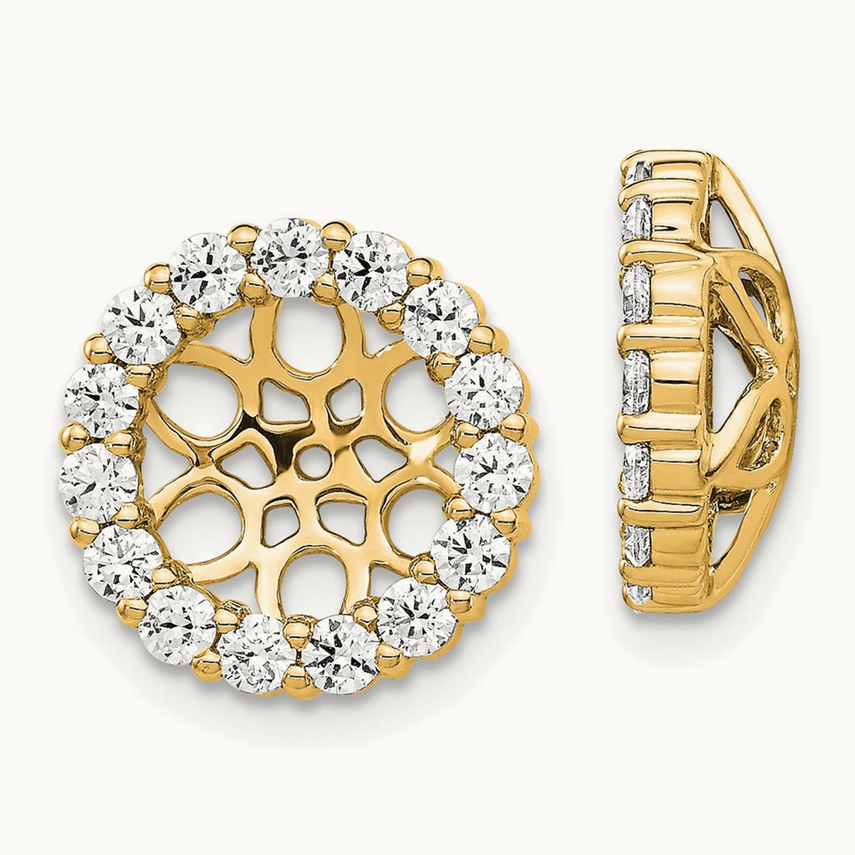 Diamond Earring Jackets, 14K