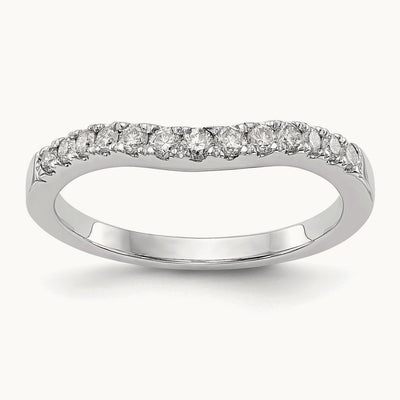 Diamond Wedding Band, 14K White Gold