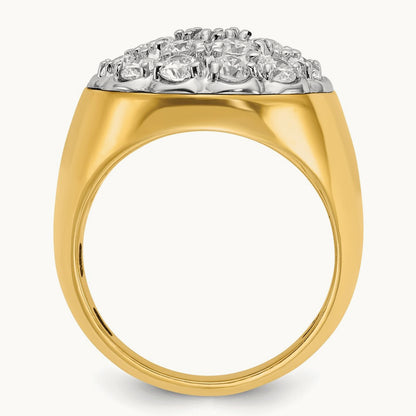Men's Cluster Ring, 3.00 ct tw Lab-Grown Diamond