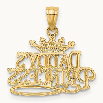 DADDYS PRINCESS Pendant, 14K with Rhodium