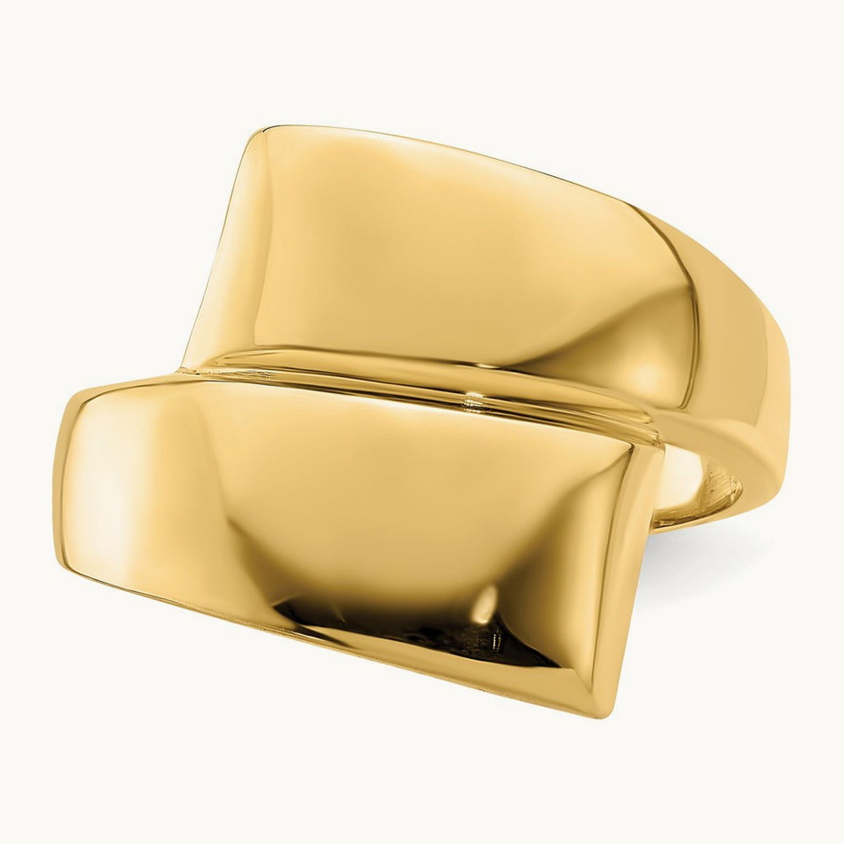 Polished Bypass Ring, 14K