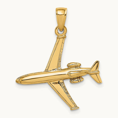 3-D Jet Charm, 14K